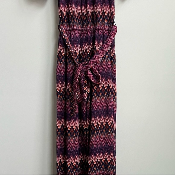 New Trina Turk Jet Set Jungle Exploration Chevron Stripe Drawstring Jumpsuit XS - Picture 7 of 16